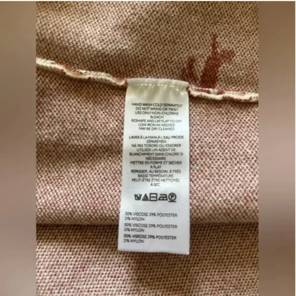 Anthropologie Maeve The Carys Mock-Neck Sweater dachshund dog graphics size XL - Picture 8 of 10